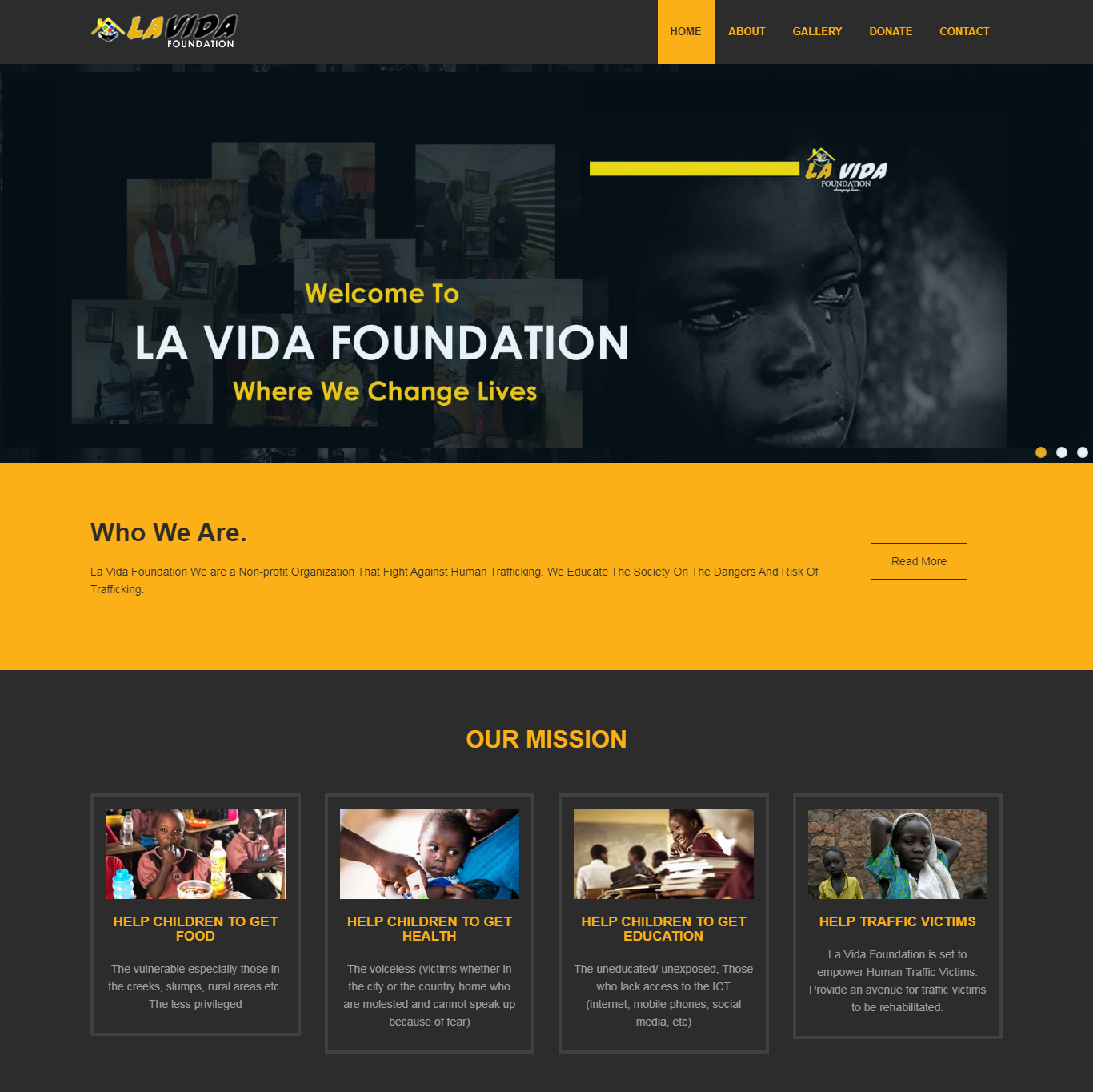 La Vida Foundation - Changing lives - lavidafoundation